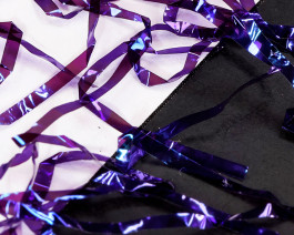 Perdigon Strips, 1 mm, Dark Violet UV-Pearl / 74